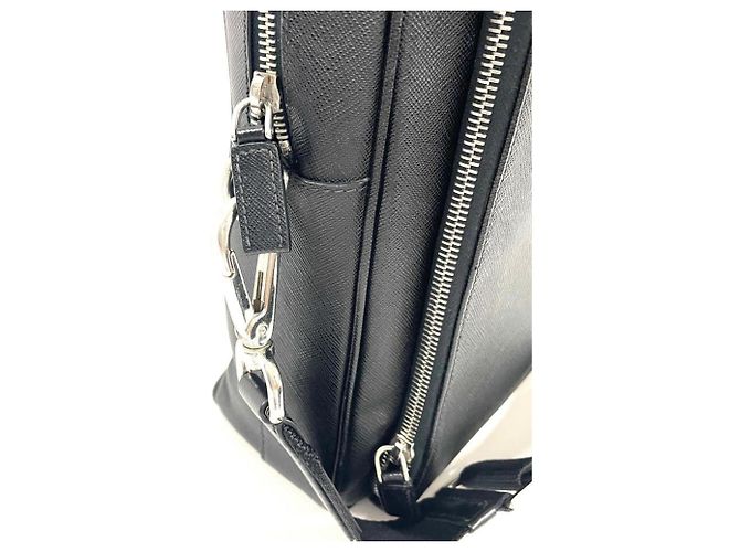 Valigetta in pelle Saffiano Prada Nero - vista 5