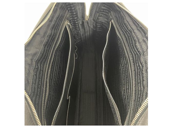 Valigetta in pelle Saffiano Prada Nero - vista 8