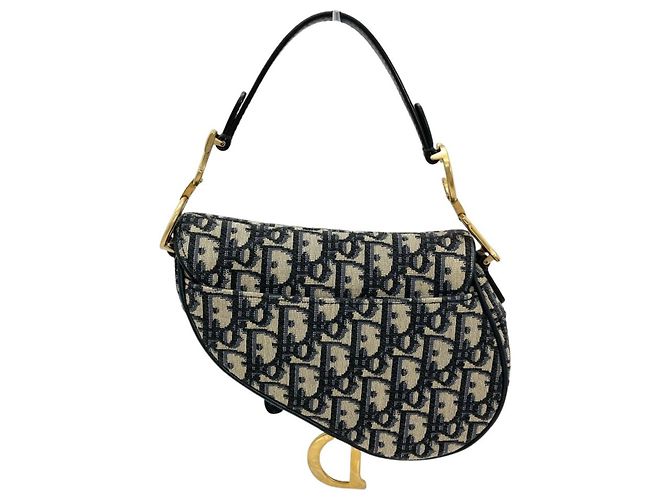 Christian Dior Dior Saddle Bag Mini Blu navy - vista 2
