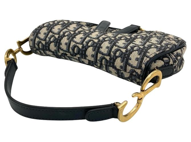 Christian Dior Dior Saddle Bag Mini Blu navy - vista 3