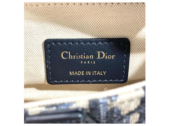 Christian Dior Dior Saddle Bag Mini Blu navy - vista 6