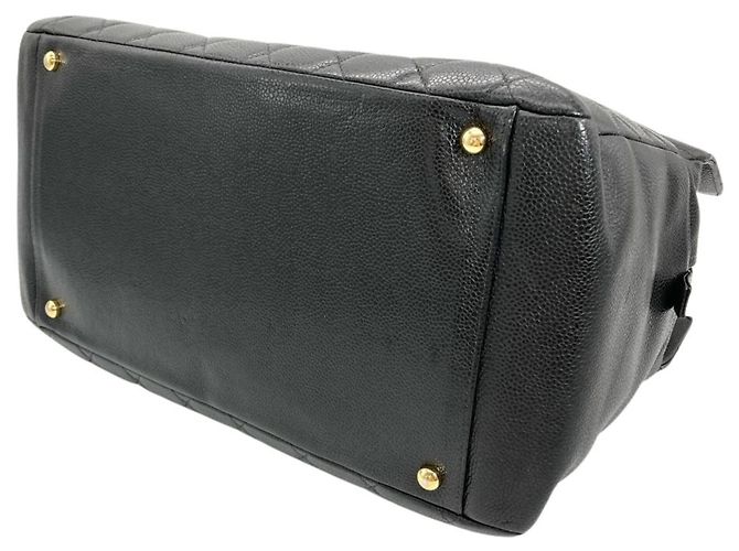 Borsa a Spalla Chanel Matelassé Caviar Skin Chain Nero - vista 4