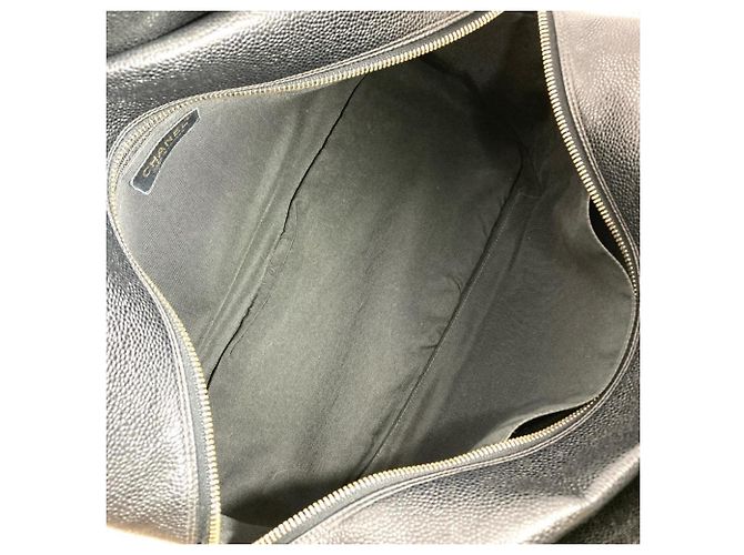 Borsa a Spalla Chanel Matelassé Caviar Skin Chain Nero - vista 5