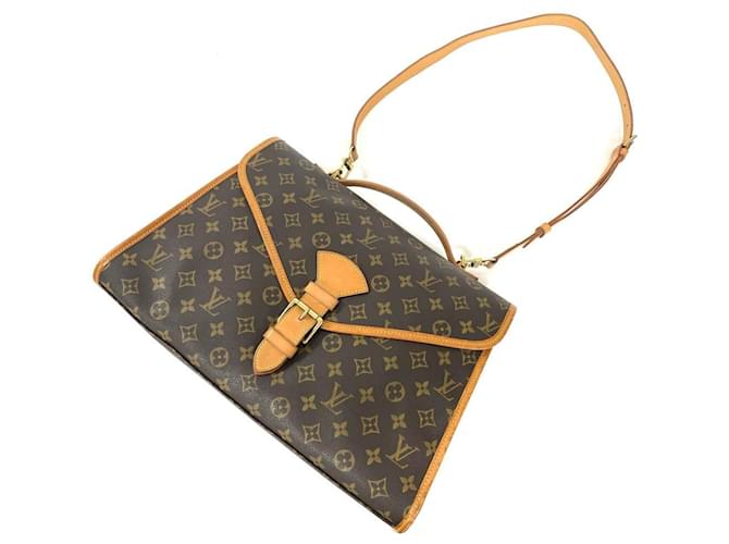 Borsa Louis Vuitton Beverly Marrone - vista 5