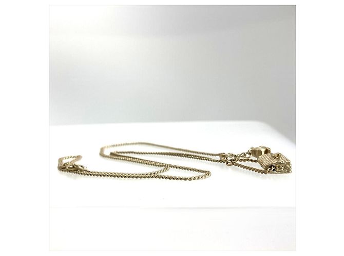 Collana con pendente motivo borsa Chanel Matelassé D'oro - vista 5