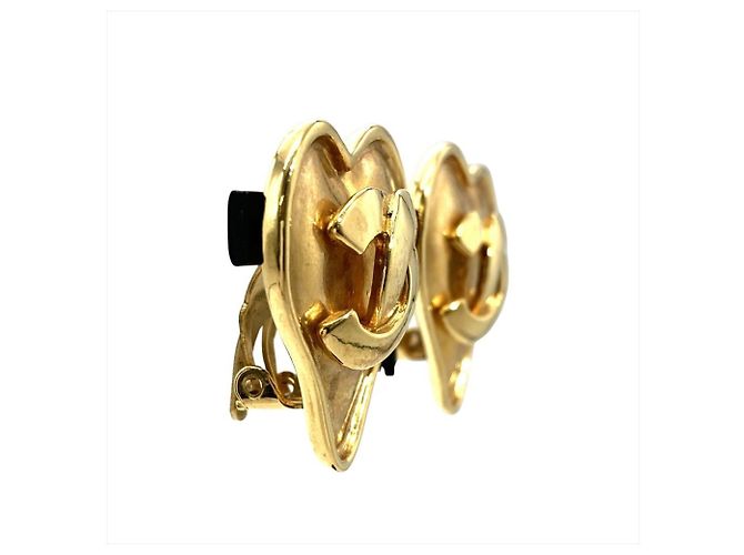Orecchini a clip Chanel Coco Mark Heart D'oro - vista 2