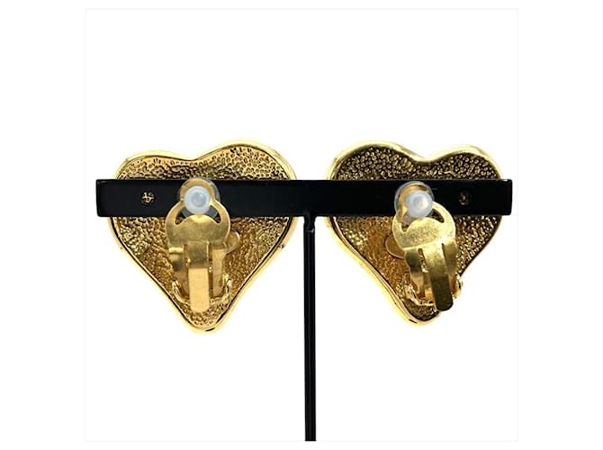 Orecchini a clip Chanel Coco Mark Heart D'oro - vista 3