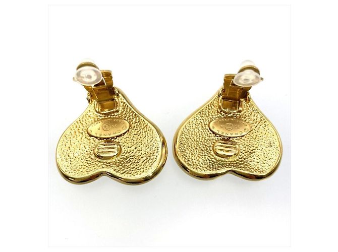Orecchini a clip Chanel Coco Mark Heart D'oro - vista 4