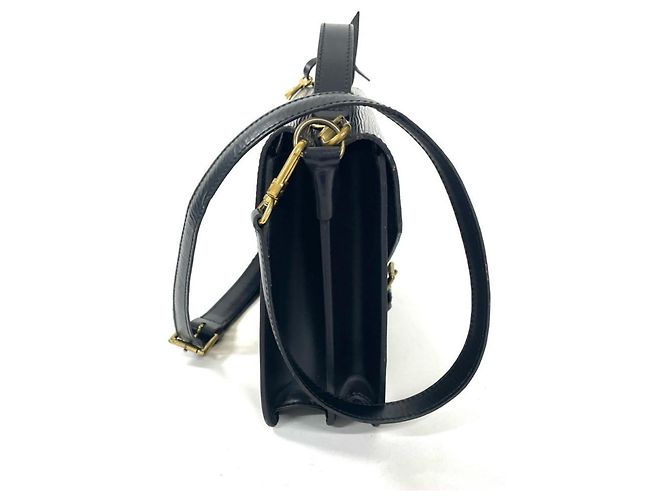 Borsa a mano in pelle Epi Louis Vuitton Nero - vista 2