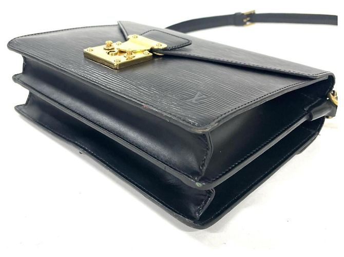 Borsa a mano in pelle Epi Louis Vuitton Nero - vista 4