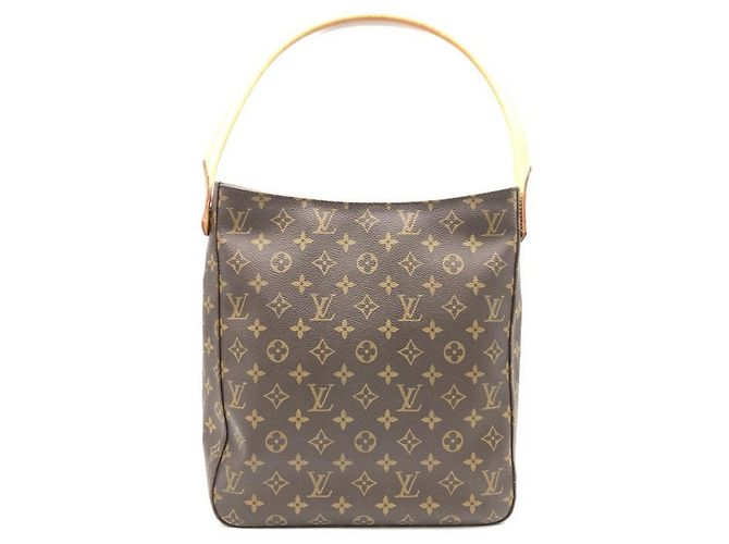 Borsa a Spalla Louis Vuitton Looping GM Marrone - vista 2