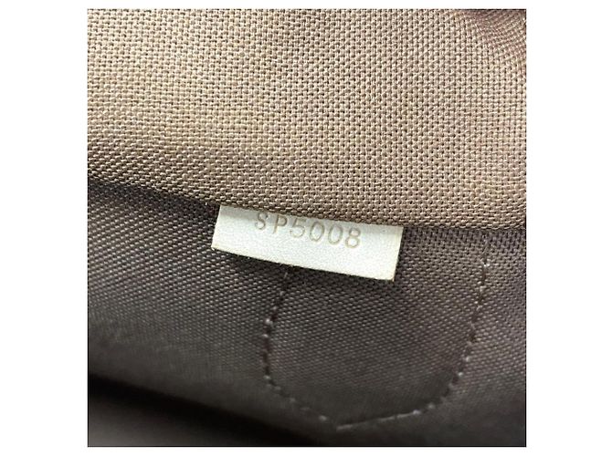 Borsa a Spalla Louis Vuitton Montorgueil PM Marrone - vista 10