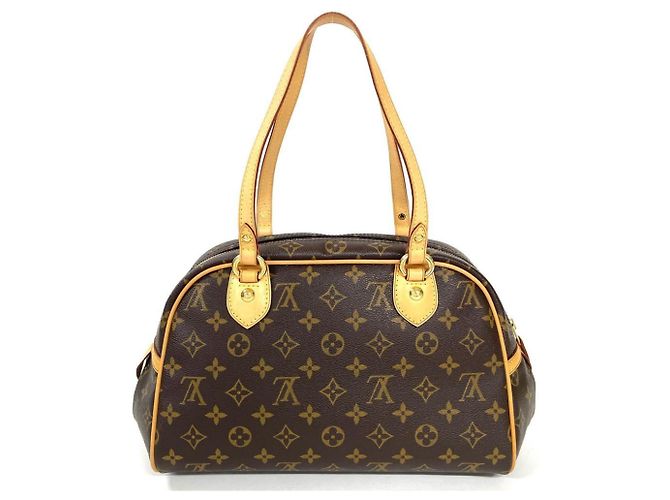 Borsa a Spalla Louis Vuitton Montorgueil PM Marrone - vista 3