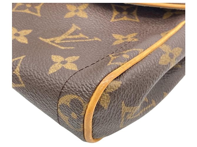 Clutch Pochette Beverly Louis Vuitton Marrone - vista 3