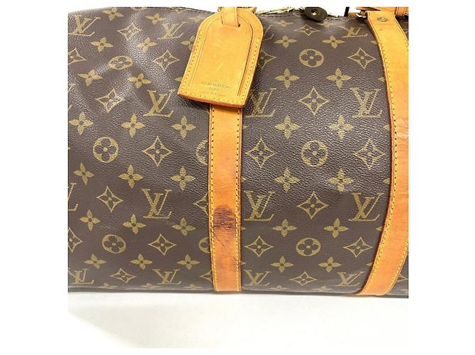Borsa Boston Louis Vuitton Keepall 50 Marrone - vista 6