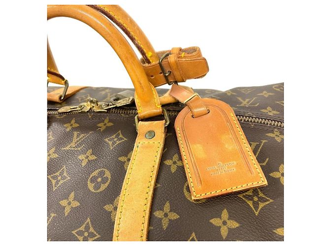 Borsa Boston Louis Vuitton Keepall 60 Marrone - vista 3