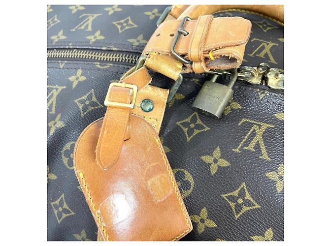 Borsa Boston Louis Vuitton Keepall 60 Marrone - vista 5