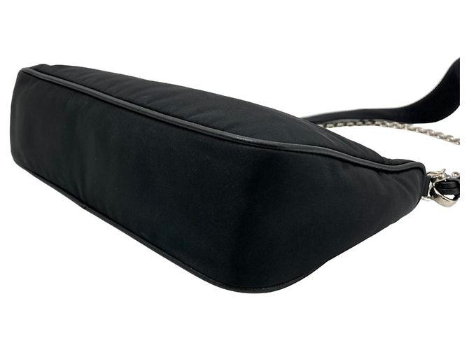 Borsa a tracolla Prada Re-Edition 2005 Re-Nylon Nero - vista 3
