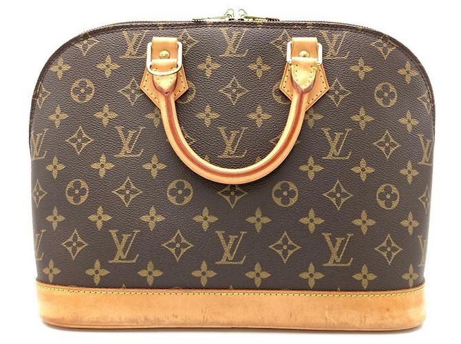 Borsa Louis Vuitton Alma PM Marrone - vista 2