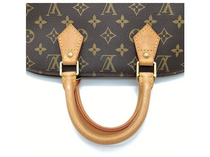 Borsa Louis Vuitton Alma PM Marrone - vista 4