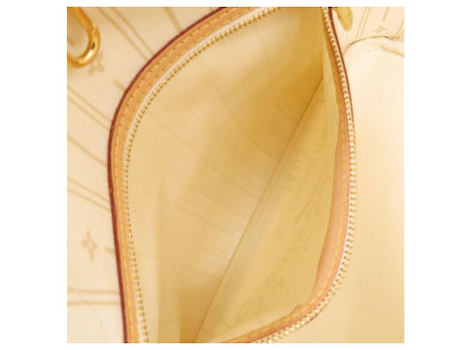Borsa Tote Louis Vuitton Neverfull PM Damier Azur Bianco - vista 6