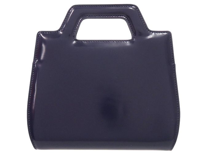 Borsa Salvatore Ferragamo Wanda Mini 2WAY Gancini Blu - vista 3