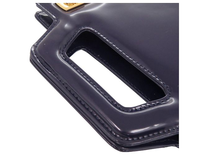 Borsa Salvatore Ferragamo Wanda Mini 2WAY Gancini Blu - vista 7