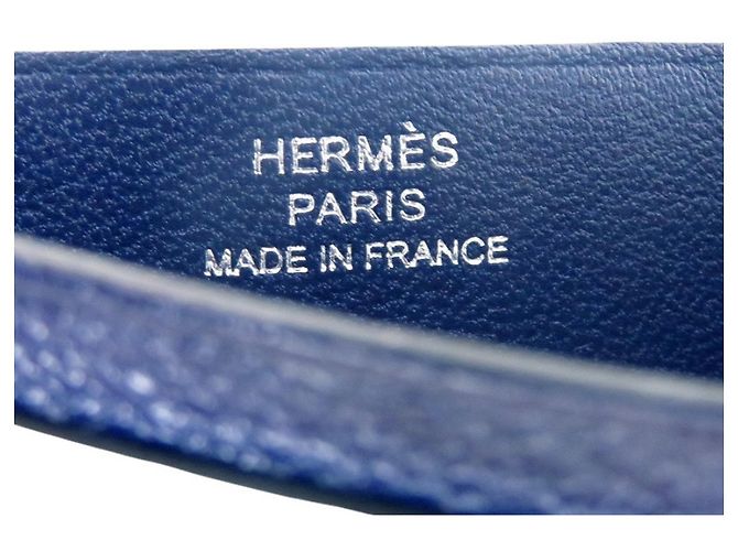 Hermès Tarjetero Poisson Hermes Verde Azul marino Azul claro - vista 6
