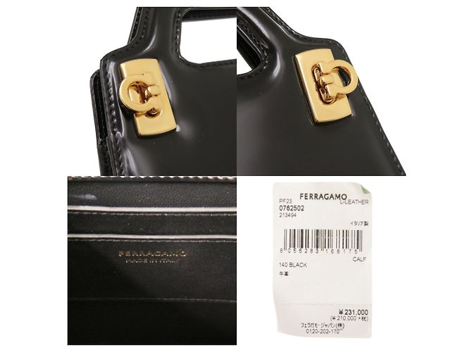 Borsa Salvatore Ferragamo Wanda Mini 2WAY Gancini Nera Nero - vista 10