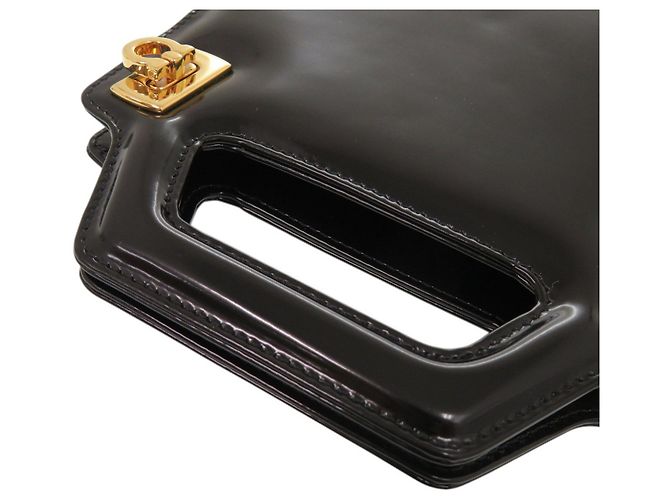 Borsa Salvatore Ferragamo Wanda Mini 2WAY Gancini Nera Nero - vista 8