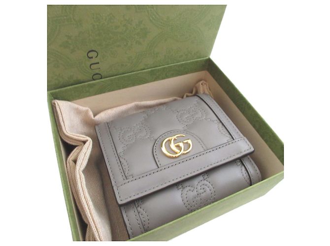 Cartera bi-fold gris Gucci Castaño - vista 2