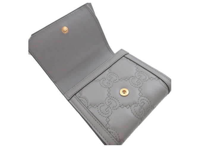Cartera bi-fold gris Gucci Castaño - vista 5