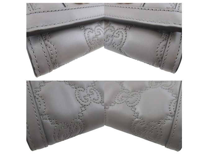 Cartera bi-fold gris Gucci Castaño - vista 7