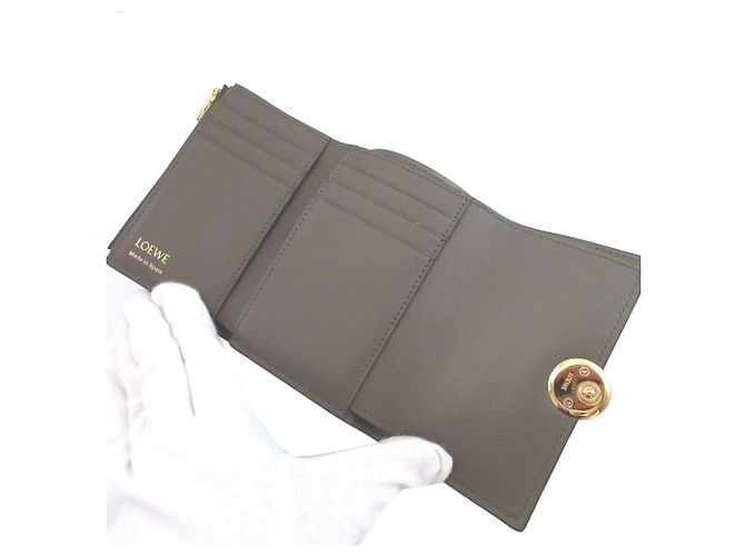 Portafoglio Verticale Piccolo Pebble Loewe Cachi - vista 4