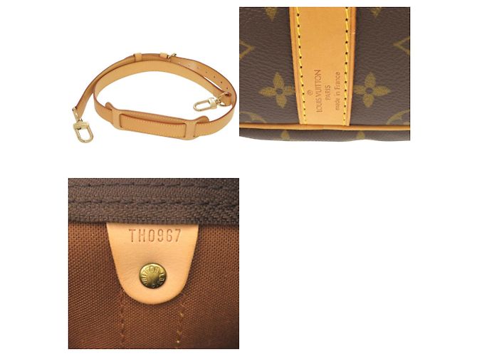 Louis Vuitton Keepall Bandoulière 60 Monogram Borsa Boston Marrone - vista 10