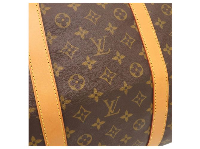 Louis Vuitton Keepall Bandoulière 60 Monogram Borsa Boston Marrone - vista 8