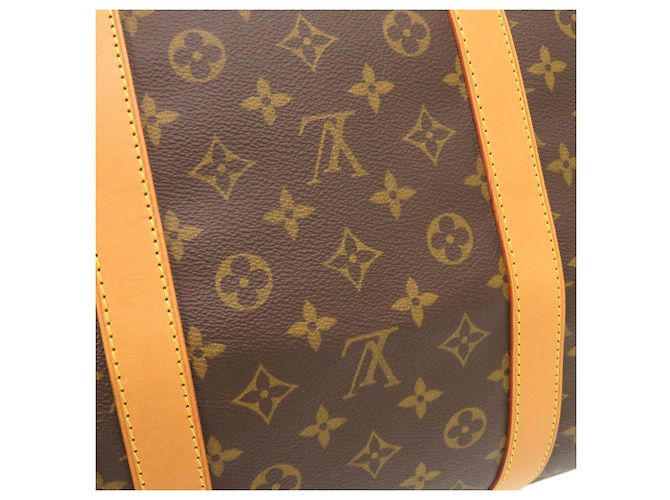 Louis Vuitton Keepall Bandoulière 60 Monogram Borsa Boston Marrone - vista 9