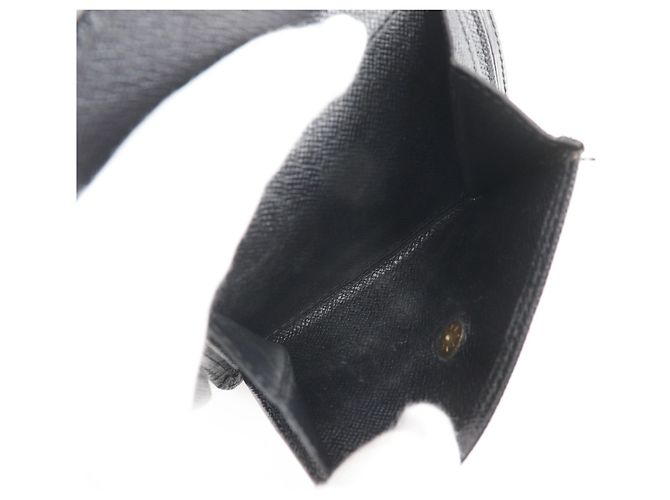 Cartera de doble pliegue en cuero Epi Louis Vuitton Negro - vista 8
