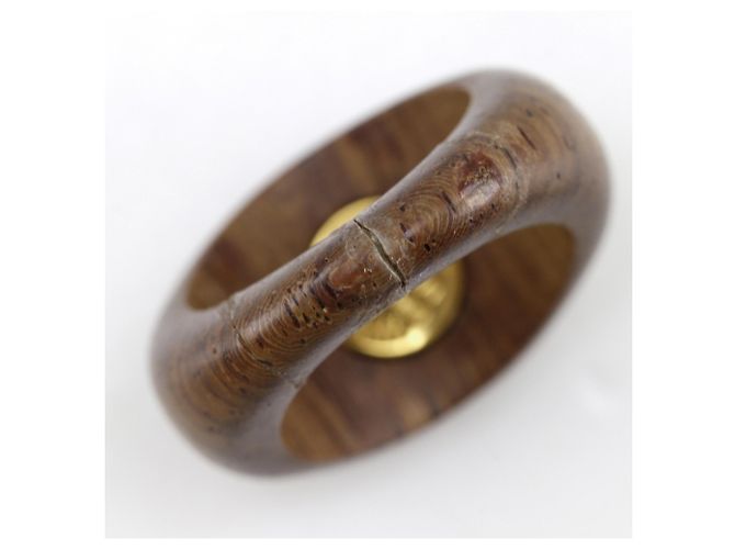 Ring Hermès Anillo Sellier Hermes Castaño - vista 4