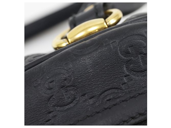 Bamboo Borsa Gucci Guccissima Nero - vista 10