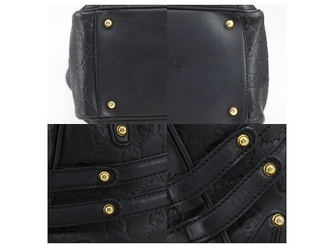 Bamboo Borsa Gucci Guccissima Nero - vista 12