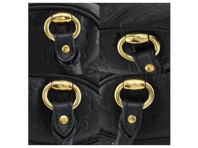 Bamboo Borsa Gucci Guccissima Nero - vista 14