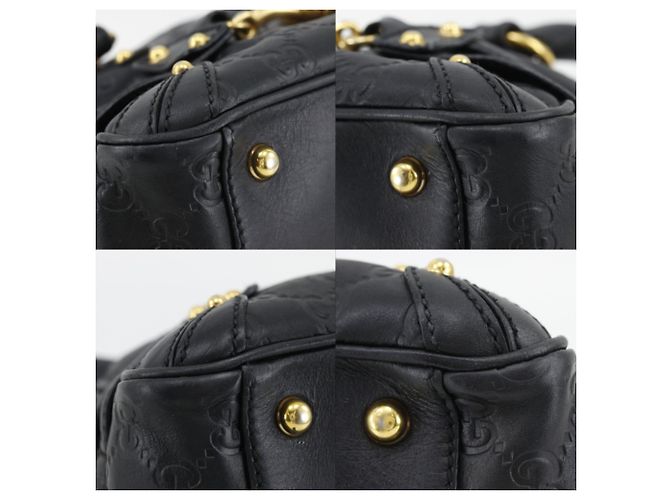 Bamboo Borsa Gucci Guccissima Nero - vista 4