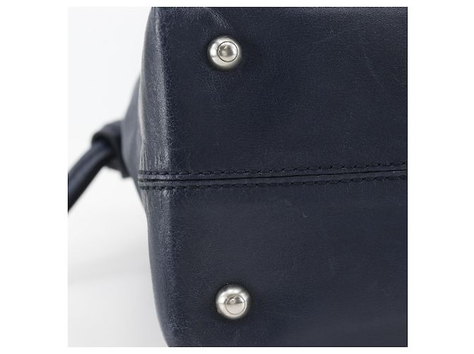 Tod's D-Bag Tote Bag aus Leder Navy Blau Marineblau - Ansicht 14