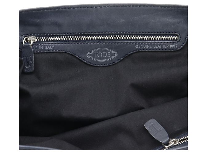 Tod's D-Bag Tote Bag aus Leder Navy Blau Marineblau - Ansicht 16