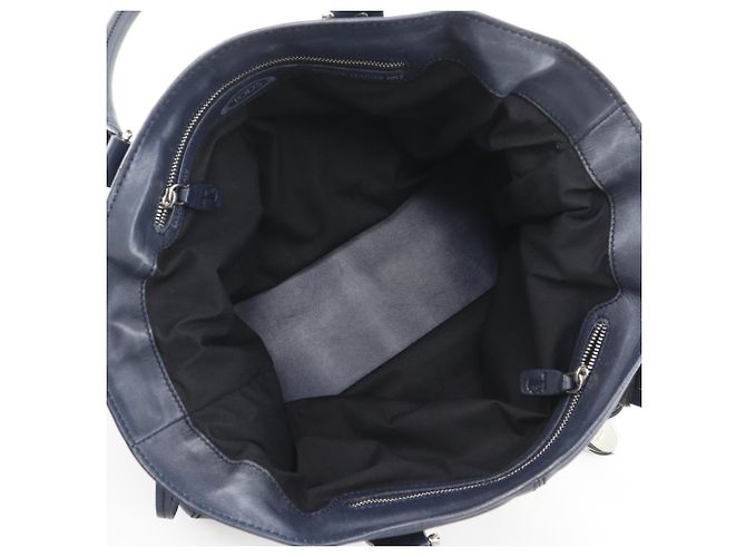 Tod's D-Bag Tote Bag aus Leder Navy Blau Marineblau - Ansicht 6