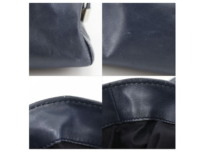 Tod's D-Bag Tote Bag aus Leder Navy Blau Marineblau - Ansicht 8