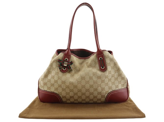 Borsa Tote Princy Gucci in tela GG marrone - vista 17
