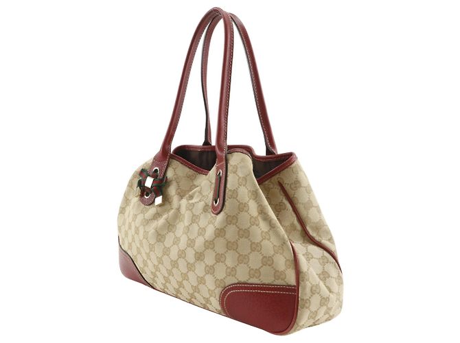 Borsa Tote Princy Gucci in tela GG marrone - vista 2
