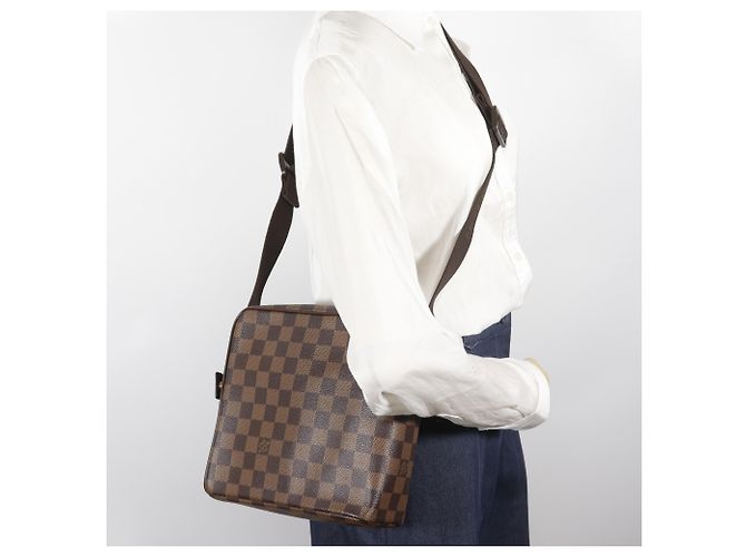 Borsa a Spalla Louis Vuitton Olaf PM Marrone - vista 17